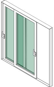 Aberturas puerta corrediza 186x300